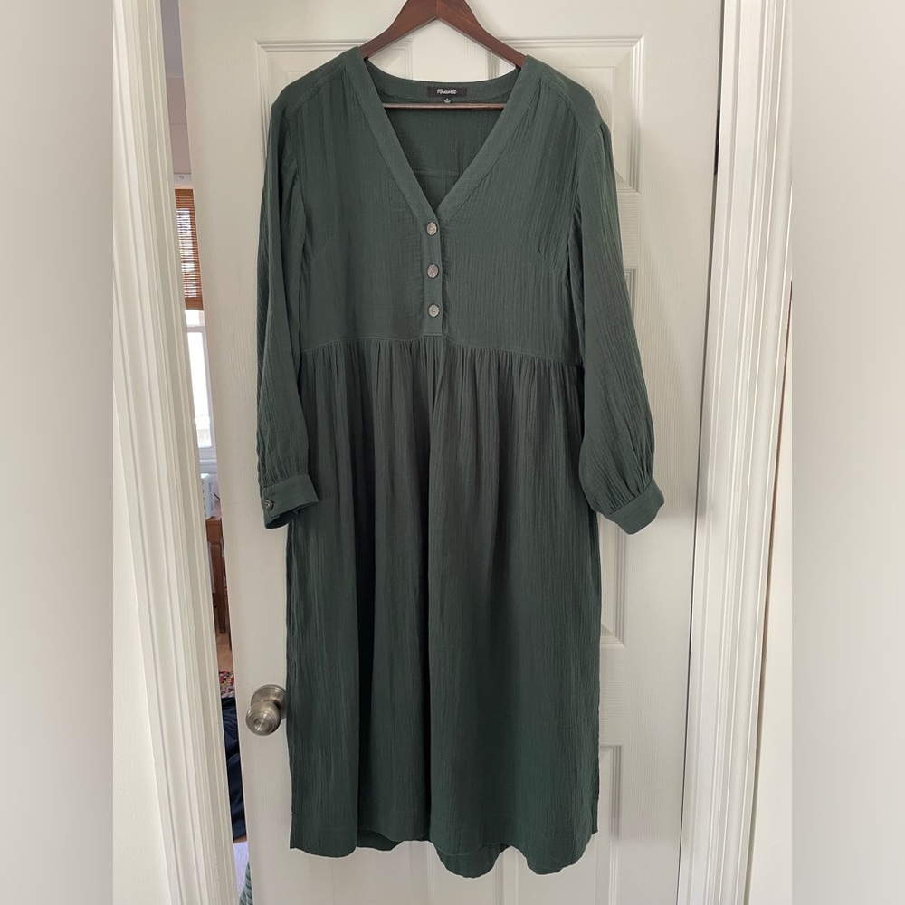Midi green Madewell dress